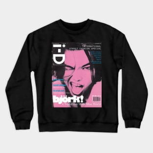 Bjork old magazine cover Crewneck Sweatshirt